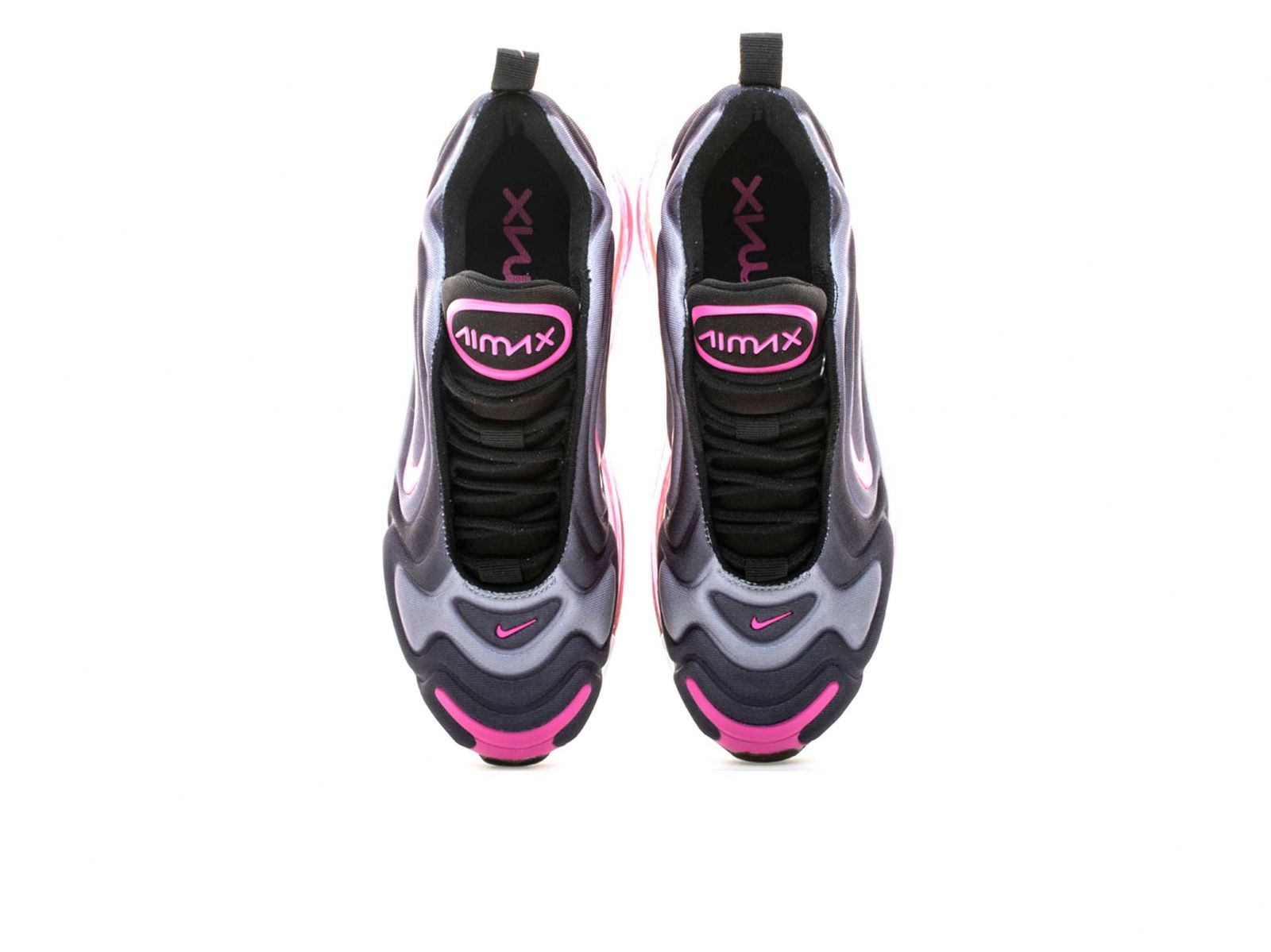 Nike Air Max 720, черный, розовый, нейлон, женские