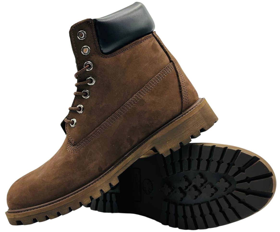 Ботинки Timberland Dark Brown с мехом