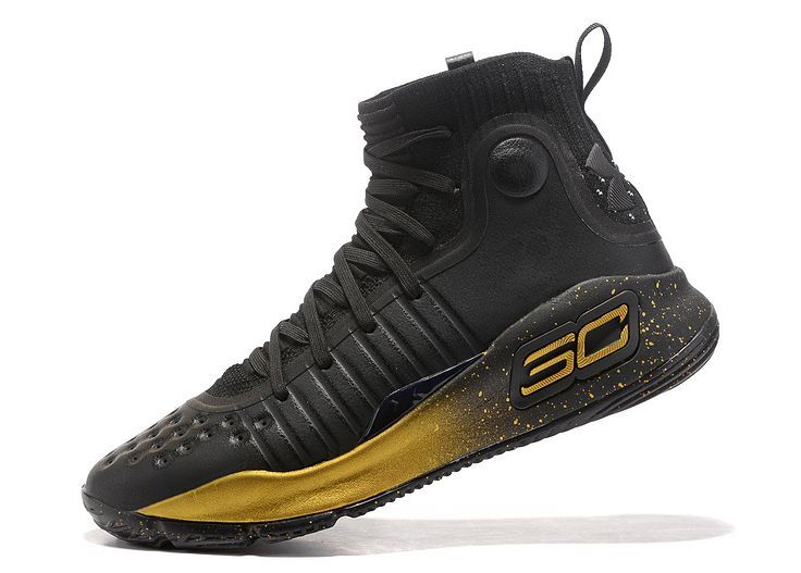 Steph curry 4 store black and gold