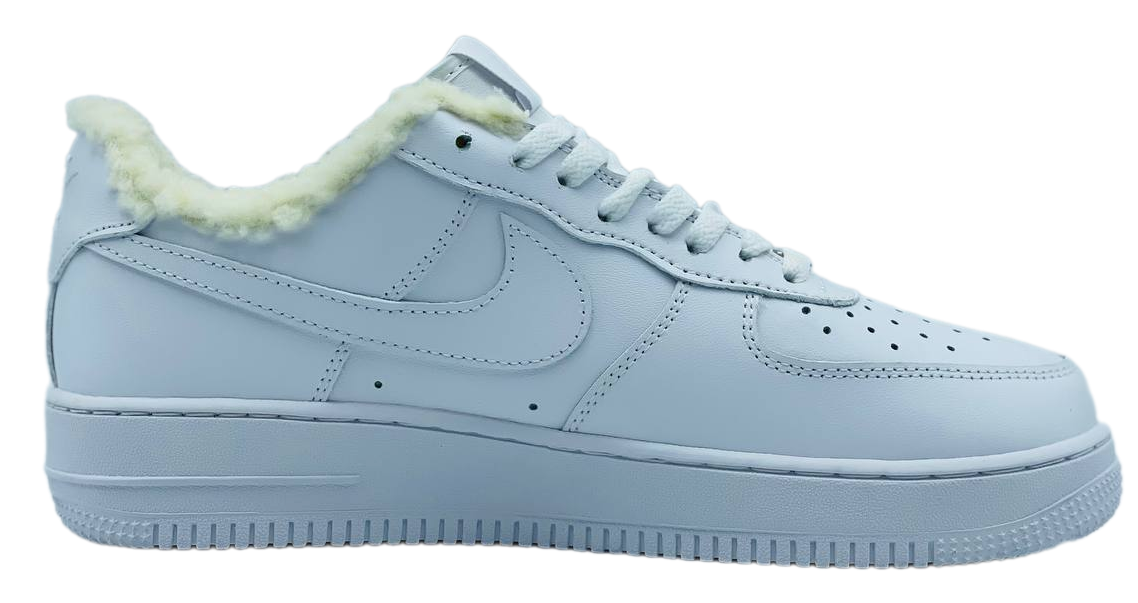 Nike  Air Force 1 Low белые с мехом