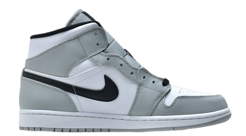 Nike Air Jordan 1 Mid White/Black/Grey зимние